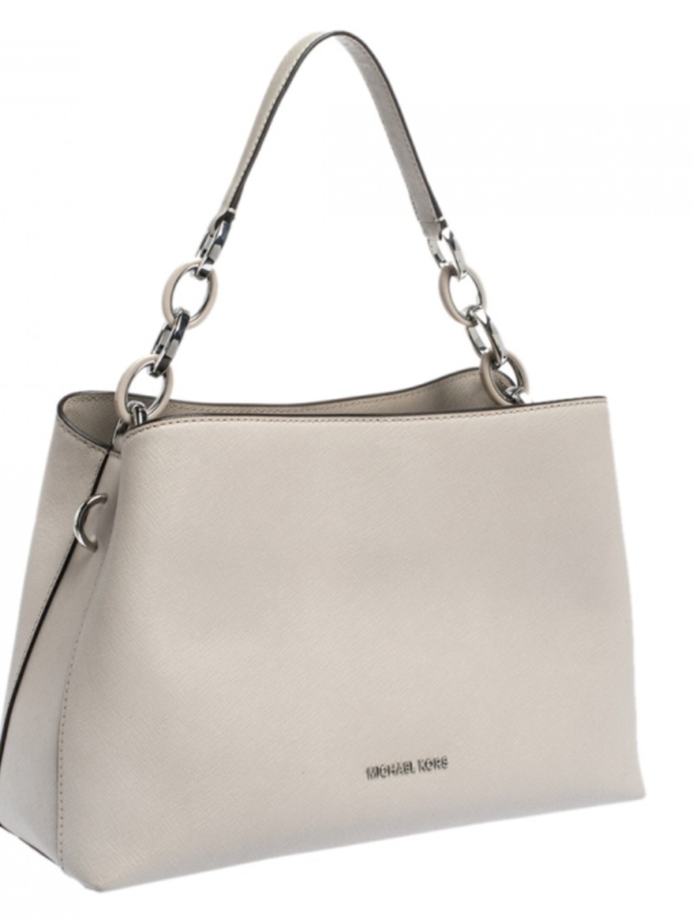 Michael Kors Light Cream Saffiano Leather Shoulder Tote